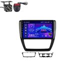 VW Sagitar Jetta 6 Bora 2011-2018 için 9 inç HD Dokunmatik Ekran Araba Radyosu, Çift Din Autoradio, Kablosuz Carplay, Android Otomatik, GPS Navigasyon, WiFi, Bluetooth, FM/AM