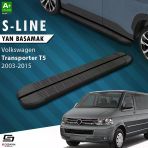 Vw Transporter T5 Kısa Şase S-Line Siyah Yan Basamak 213 Cm 2003-2015 A+ Kalite