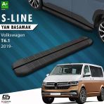 Vw Transporter T6.1 Kısa Şase S-Line Siyah Yan Basamak 213 Cm 2019-2025 A+ Kalite