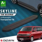 Vw Transporter T6 Kısa Şase Skyline Siyah Yan Basamak 213 Cm 2015-2019 A+ Kalite