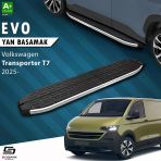 Vw Transporter T7 Kısa Şase Evo Krom Yan Basamak 223 Cm 2024 Üzeri A+ Kalite