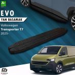 Vw Transporter T7 Kısa Şase Evo Siyah Yan Basamak 223 Cm 2024 Üzeri A+ Kalite