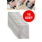 Vwear 10 Adet İnox Çizmez Bulaşık Teli Teflon Çizmez Sihirli Tel Metal Çizmez Tel İthal Tel Kir