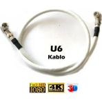 Vwin 1.5 Metre (Rg6/u6) L Tipi F Konnektörlü 90 Derece Çevirmeli Hazır Anten Uydu Kablosu - Hazır Tak Kullan - 1.5 mt