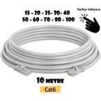 Vwin 10 Metre Cat6 Internet Ethernet Kablosu Ez RJ45 Cat 6 Utp Patch Lan Kablo High Speed - 10 mt