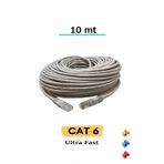 Vwin 10 Metre Cat6 İnternet Ethernet Kablosu EzRj45 Cat 6 Utp Patch Lan Kablo High Speed