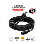 Vwin 12V DC Adaptör Power Güç Uzatma Kablosu Kamera Şerit LED Monitör Dvr Nvr, Router - 5 METRE -