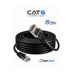 Vwin 15 Metre Cat6 İnternet Kablosu Cat 6 Utp Patch Lan Kablo HighSpeed - SİYAH RENK