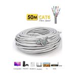 Vwin 50 Metre Cat6 İnternet Kablosu Ethernet Cable Utp Patch Kablo Yüksek Hız 1000 Mbps