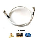 Vwin 60 Cm (Rg6/u6) L Tipi F Konnektörlü 90 Derece Çevirmeli Hazır Anten Uydu Kablosu - Hazır Tak Kullan