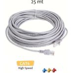 Vwin Cat6 Internet Kablosu Utp Patch Kablo High Speed Ethernet Cable - 25 m