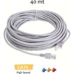 Vwin Cat6 Internet Kablosu Utp Patch Kablo High Speed Ethernet Cable - 40 m
