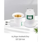 Vwin Duy Aç / Kapa Anahtarlı Ampul Duyu Prize Takılan 220 Volt E27 - 5 Adet