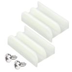 VYH M6219 Sürgülü Duş Kapı Alt Kılavuzu Sürgülü Duş Kapısı (Üstten Asılmış) Duş Kapı Kılavuzu, Cam Duş Kapı Plastik Kılavuzu için 1/2 "Kanallar