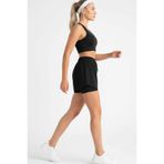 vynor atelier Kadın İçten Taytlı Spor Şort - Yüksek Bel Çift Katmanlı Tenis ve Koşu Şortu