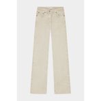 W Collection BEJ KEMER ÖRGÜ DETAYLI JEAN PANTOLON