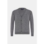 W Collection GRİ MELANJ V YAKA UZUN KOLLU HIRKA