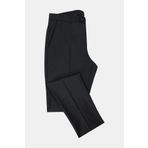 W Collection SİYAH ÇİZGİLİ KRUVAZE REGULAR FIT TAKIM ELBİSE