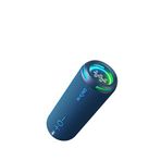 W-king 360° Surround Boombox 40w Kablosuz Stereo Tws Bluetooth Hoparlör - Mavi