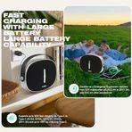 W-King Taşınabilir Bluetooth Hoparlörler Kablosuz, T8ıi Loud Bluetooth Hoparlör Güçlü Boombox, Ağır Bas, Kristal Ses, Hızlı Şarj, 2 Subwoofer, Bt5.4, Usb/Aux, Led, 35H, Parti Büyük Hoparlör
