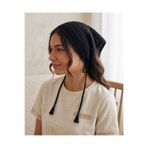 w white stars sports & wear Kadın Yazlık-Günlük Plaj Uyumlu Delikli Triko Örgü Saç Bandanası %100 Pamuk