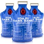 W WINTHORPE PRODUCTS FOR THE PLANET Tuvalet Deposu Bankası Ek Parçası 3'lü Paket, Su Tasarrufu Cihazı, Yıkama Başına 95+ Ons Tasarrufu, Tuğla ve Şişe Alternatifi, Daha Az Verimli Eski Tuvaletler Su Tasarrufu İçin
