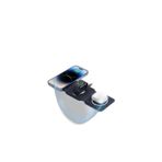 W07 3-in-1 Manyetik Kablosuz Şarj Standı – iPhone, AirPods, Apple Watch, SİYAH