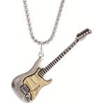 W169 Gitar Kolye Zincirli Metal Strat