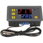 W3230 220V Ac Dijital Sıcaklık Kontrol Cihazı LED Ekran Termostat - Ahşap