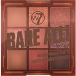 W7 Bare All Far Paleti, Raw, Kahve, 9 Renk