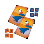 Waboba Taşınabilir Cornhole Seti, 8 Mısır Deliği Atma Çantası ve Seyahat Çantası İçerir, Kolay Montaj ve Çıkarma
