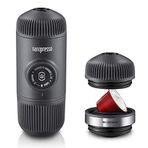 WACACO Nanopresso ile birlikte gelir NS Adapter, Taşınabilir Espresso Makinesi, NS Kapsüller ve Çekilmiş Kahve ile uyumludur, Manuel Seyahat Kahve Makinesi Seti, Kamp için Mükemmel