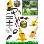 Wacker Germany Stella Asr 776 Series Çim Çalı Ot Biçme Tırpanı 3800 Vf 20 Ah Teleskopik Uzatmalı Çift Akülü