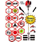 Wacker Pro German Kavrıx-735 Seri Yan Tip Tırpan+ Akrobat Çapalama + Toprak Eşeleme 15 Parça Temizlik Seti