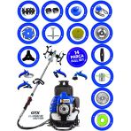 Wacker Pro German Kx-8500 Prox Sırt Tırpan+ Akrobat Çapalama + Toprak Eşeleme 14 Parça Biçici Setli