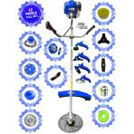 Wacker Pro German Wkr-7700 Hero Yan Tipi Benzinli Ot Çalı Çim Biçme Tırpanı+ 12 Pcs Komple Tam Setli