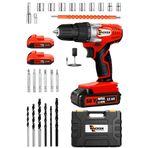 Wacker Pro Germany Optimum Red Prof 58 V 12 Ah Darbeli Çelik Şanzuman Çift Akülü Şarjlı Matkap Vidalama+Tamir Seti
