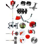 Wacker Pro Germany Timewerth 20 Hp Yan Tipi Ot Çim Çalı Biçme Tırpanı+Toprak Eşeleme Aparatı+Akrobat Çapa Aparatı
