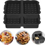 Waffle eklentisi 2 adet waffle eklentisi, sıcak hava fritözü aksesuarı, silikon waffle kalıbı, Ninja AF300EU, AF400EU, AF451EU, Sl400EU, ve AF500DE ile uyumlu, tekrar kullanılabilir