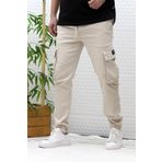WAFRA Erkek Gabardin Kumaş Kargo Pantolon