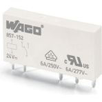 Wago 857-152 Plc Röle, Ray Tipi, 6mm, Takılabilir Röle, 6A, 1 Değiştirici Kontak, Dc 24 V, Yedek Röle