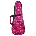 Wagon 04 Serisi Tenor Ukulele Çantası - Hibiskus Pembe