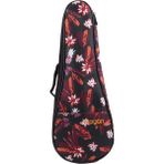 Wagon Case 03 Serisi Soprano Siyah Yaprak Ukulele Çantası