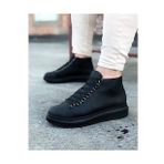 Wagoon WG032 Kömür Renk Bağcıklı Sneakers Model Yarım Bilek Erkek Bot