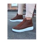 Wagoon WG032 Taba Renk Bağcıklı Sneakers Model Yarım Bilek Erkek Bot