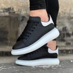 Wagoon WG095 Beyaz Siyah Erkek Casual Günlük Ayakkabı