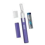 Wahl Clean & Confident Kadın Pilli Kalem Kesme ve Detaylandırıcı, Kaş, Yüz Tüyü ve Bikini Hatları için Durulanabilir Bıçaklarla - Hijyenik Bakım ve Pil Dahil Kolay Temizleme - Model 5640-100