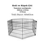 Wahw Pet Köpek Çiti 6 parça - 60x63cm -360x63cm