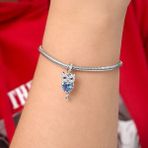 Waige Fit Orijinal Kolye Charms Bilezik Gümüş 925 Barış ve Heath Nazar El Göz Alıcı Boncuk Dıy Kadınlar Takı Yapımı Berloque (Yurt Dışından)