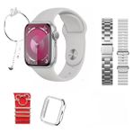 Wair Teknoloji Kadın Akıllı Saat Gümüş G9 Mini Plus 3 Kordon/watch Kılıf/bileklik/charm Süs